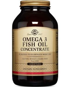 Buy Solgar, Omega 3 Fish Oil Concentrate 'Omega-3 Fish Oil Concentrate', 120 capsules | Online Pharmacy | https://pharm-pills.com