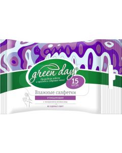 Buy Greenday Wet wipes Wild berries, 15 pcs | Online Pharmacy | https://pharm-pills.com