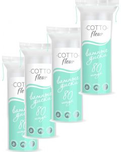 Buy Cotto Fleur cotton pads, 80 pcs x 4 packs | Online Pharmacy | https://pharm-pills.com