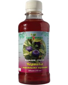 Buy NPK lemongrass. 'Balsam-syrup Blueberry with taiga herbs' Diabetes. Visual acuity. 250 ml. | Online Pharmacy | https://pharm-pills.com