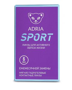 Buy Adria Sport contact lenses 30 days, -3.00 / 14.2 / 8.6, clear, 6 pcs. | Online Pharmacy | https://pharm-pills.com