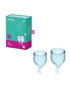 Buy Set of menstrual cups Satisfyer Feel secure blue | Online Pharmacy | https://pharm-pills.com