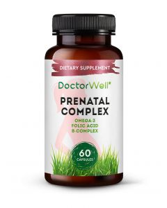 Buy DoctorWell Vitamins for pregnant and lactating women with Omega-3 and folic acid Prenatal Complex, 60 pcs | Online Pharmacy | https://pharm-pills.com