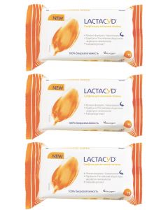 Buy Lactacyd intimate wipes set, 3 packs of 15 each  | Online Pharmacy | https://pharm-pills.com