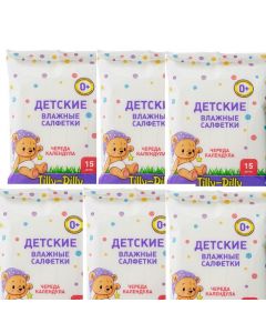 Buy Tilly-Dilly Baby wipes 15pcs and Calendula 6 PCS SET  | Online Pharmacy | https://pharm-pills.com