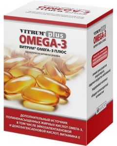 Buy Vitrum Omega-3 Plus capsules 1382Mg No. 60 (Bad) | Online Pharmacy | https://pharm-pills.com