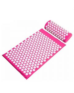 Buy Acupuncture massage mat with roller TEWSON Acupressure Mat, pink | Online Pharmacy | https://pharm-pills.com