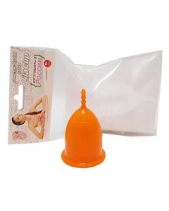 Buy Menstrual cup 'Practitioner', orange L LilaCup 25 ml | Online Pharmacy | https://pharm-pills.com