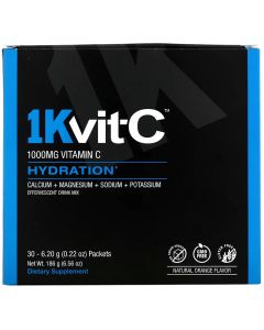 Buy 1KvitC, Hydratiom, Vitamin C, 1000 mg, 30 sachets of 6.2, g effervescent drink mix, natural orange flavor | Online Pharmacy | https://pharm-pills.com