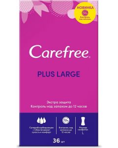 Buy Carefree Pads plus Large 36 pcs | Online Pharmacy | https://pharm-pills.com