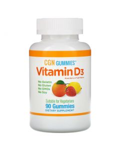 Buy California Gold Nutrition, Immune Supplement, Vitamin D3 Chewable Tablets, Gelatin & Gluten Free, Mixed Berry and Fruit, 50 mcg (2000 IU per serving), 90 chewable tablets | Online Pharmacy | https://pharm-pills.com