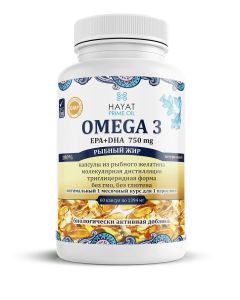 Buy Fish oil with 90% concentration of Omega-3 in halal gelatin capsules, 60 capsules. | Online Pharmacy | https://pharm-pills.com