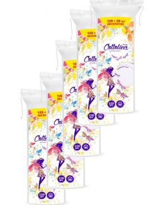 Buy Cotto Cottolina cotton pads, 120 + 20 pcs x 5 packs | Online Pharmacy | https://pharm-pills.com