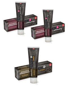 Buy Pearl toothpaste set professional: Black & Whitening , 100 ml, 2 pcs. and Black Tmin, 100 ml., 1 pc. | Online Pharmacy | https://pharm-pills.com