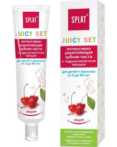 Buy Splat Juicy children's toothpaste, strengthening, with calcium hydroxyapatite, cherry flavor, 35 ml | Online Pharmacy | https://pharm-pills.com