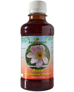 Buy NPK lemongrass. 'Balm-syrup Peony with taiga herbs' Vessels. Healthy sleep. Calming. Nervous system. 250 ml. | Online Pharmacy | https://pharm-pills.com