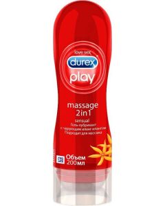 Buy Intimate lubricant and massage gel DUREX Massage 2in1 Sensual, with enchanting Ylang-Ylang, 200ml | Online Pharmacy | https://pharm-pills.com