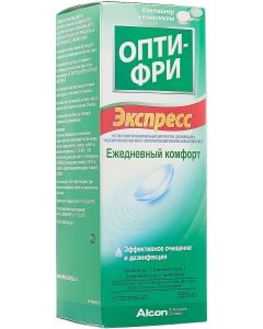 Buy Solution for contact lenses Opti-Free 'Express', Daily comfort, with container, 355 ml | Online Pharmacy | https://pharm-pills.com