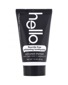 Buy Hello, fluoride-free whitening toothpaste, activated charcoal, 1 oz (28.3 g) | Online Pharmacy | https://pharm-pills.com