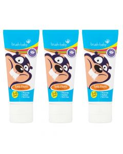 Buy Children's toothpaste set of three, multifruit, for children from 3 to 6 years old, no SLs | Online Pharmacy | https://pharm-pills.com