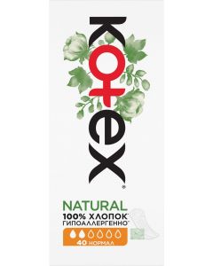 Buy Kotex Organic normal daily pads, 40 pcs | Online Pharmacy | https://pharm-pills.com