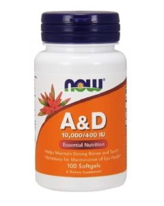 Buy Now Foods Vitamin A&D Vitamin Complex 10000/400 100 gel. caps | Online Pharmacy | https://pharm-pills.com