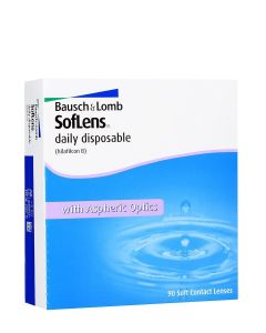 Buy Bausch + Lomb Soflens Daily Disposable Contact Lenses (90 Lenses) Daily, -1.75 / 14.20 / 8.6, Clear, 90 pcs. | Online Pharmacy | https://pharm-pills.com