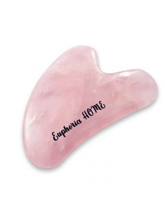 Buy Euphoria Home Guasha Scraper Rose quartz heart, face massager, pendant as a gift | Online Pharmacy | https://pharm-pills.com