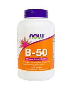 Buy Vitamin complex for hair B-50 NOW, 250 tablets | Online Pharmacy | https://pharm-pills.com