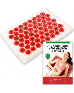 Buy Tibetan applicator Kuznetsov's laboratory on a soft backing, less sharp needles, magnetic inserts, 28x17 cm, red | Online Pharmacy | https://pharm-pills.com