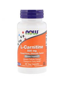 Buy Now Foods, L-Carnitine, 500 mg, 60 Veggie Caps  | Online Pharmacy | https://pharm-pills.com