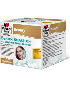 Buy Doppelherz Beauty collagen with melon and lychee flavor, 25 ml | Online Pharmacy | https://pharm-pills.com