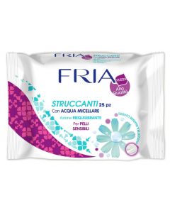 Buy Fria Make-up remover wipes with micellar water, 25 pcs / pack | Online Pharmacy | https://pharm-pills.com