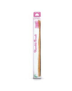 Buy Bamboo toothbrush Humble Brush for adults soft, purple bristles | Online Pharmacy | https://pharm-pills.com