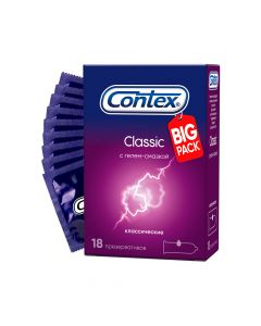 Buy Contex Classic Big Pack Classic condoms with lubricating gel natural sensations, 18 pcs | Online Pharmacy | https://pharm-pills.com