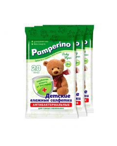 Buy Pamperino 5 packs. Antibacterial baby wipes 20pcs. | Online Pharmacy | https://pharm-pills.com