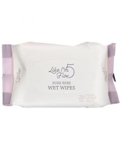 Buy Like I'm Five, Pure Bebe, Unscented wet wipes, 20 pieces per pack | Online Pharmacy | https://pharm-pills.com