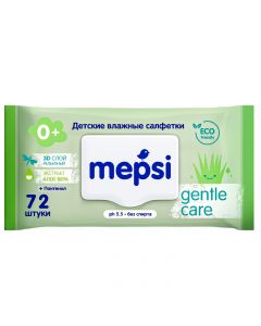 Buy wipes Aloe Vera children MEPSI 72 pieces. with valve | Online Pharmacy | https://pharm-pills.com