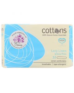 Buy Cottons, Extra-thin extra-thin pads with 100% pure cotton cover, 32 pieces per pack | Online Pharmacy | https://pharm-pills.com