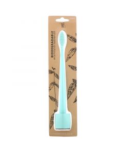 Buy The Natural Family Co., toothbrush, biodegradable, corn starch, river mint, mild, 1 Tooth brush and stand | Online Pharmacy | https://pharm-pills.com