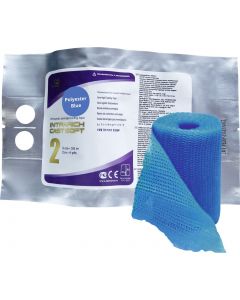 Buy Polymer bandage Intrarich IR-SC0024, semi-rigid (soft) Fixation Cast Soft, blue, 5 cm x 3.6 m | Online Pharmacy | https://pharm-pills.com