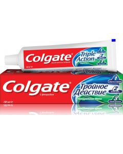 Buy Complex toothpaste Colgate 'Triple action. Natural mint', 100 ml | Online Pharmacy | https://pharm-pills.com