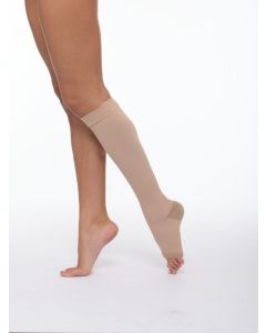 Buy Compression stocking knitted for the treatment of venous insufficiency and lymphostasis CCKV 'CC' type 1 - up to the knee, type 1- with open toe, compression 2 (14-24 mm Hg) - size 1 | Online Pharmacy | https://pharm-pills.com