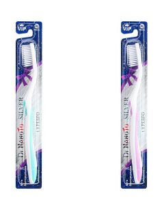 Buy Dr. NanoTo Silver Toothbrush with silver nanoparticles (set of 2: pink and green) (South Korea) | Online Pharmacy | https://pharm-pills.com