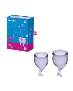 Buy Set of menstrual cups Satisfyer Feel secure purple | Online Pharmacy | https://pharm-pills.com