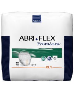 Buy Diapers-panties for adults Abena Abri-Flex Premium XL1, 130-170 cm, 1400 ml, 14 pieces | Online Pharmacy | https://pharm-pills.com