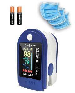 Buy Medical finger pulse oximeter, 3 indicators, color screen, batteries | Online Pharmacy | https://pharm-pills.com