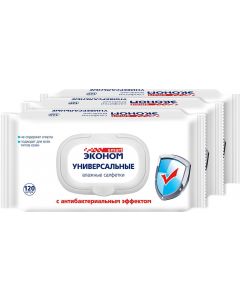 Buy Wet wipes Avangard Economy Smart No. 120, antibacterial, 3 packs | Online Pharmacy | https://pharm-pills.com