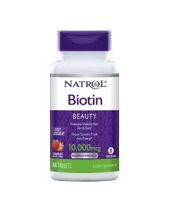 Buy Natrol Biotin Fast Dissolve Biotin 10,000 mcg, 60 tablets | Online Pharmacy | https://pharm-pills.com