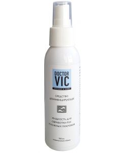 Buy Doctor Vic disinfectant - liquid for treating hands and skin 100 ml | Online Pharmacy | https://pharm-pills.com